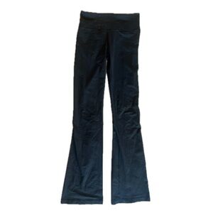 Lululemon Wide Leg Flare solid Black leggings